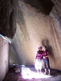 Visitors can enter and explore the historic hillside tombs.